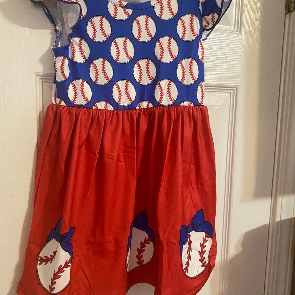 New Girl’s Baseball Dress